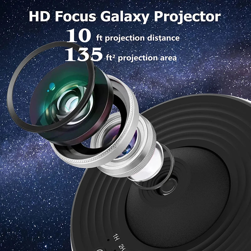 Galaxy Projector Projector | Home Planetarium -12 Discs - HD Focus 