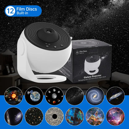 Galaxy Projector Projector | Home Planetarium -12 Discs to Enjoy