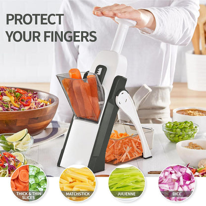 Safe Mandoline Vegetable Slicer – Adjustable Chopper for Quick, Easy Cutting