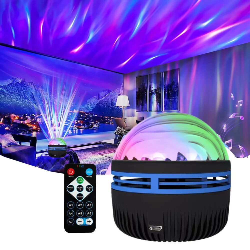 Northern Lights Galaxy Projection Lamp – Aurora Star Night Light for Kids