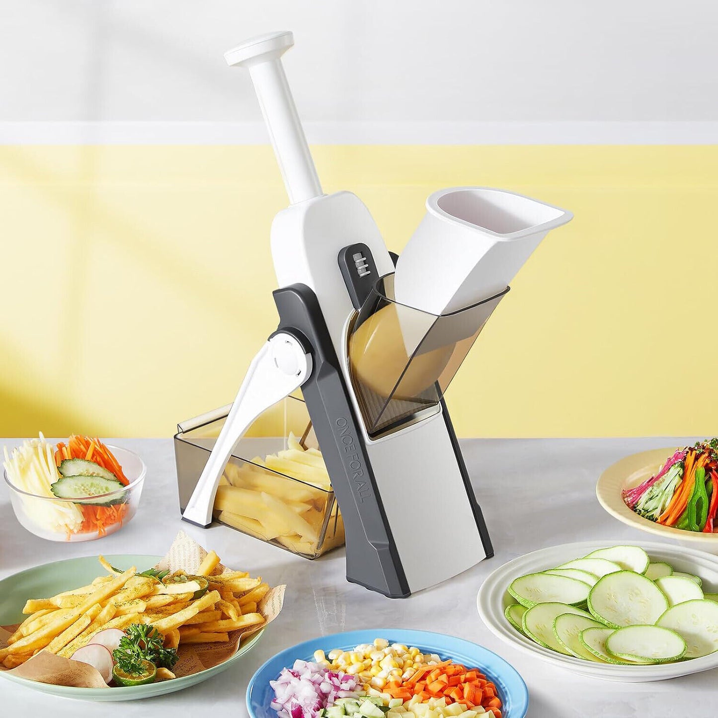 Safe Mandoline Vegetable Slicer – Adjustable Chopper for Quick, Easy Cutting