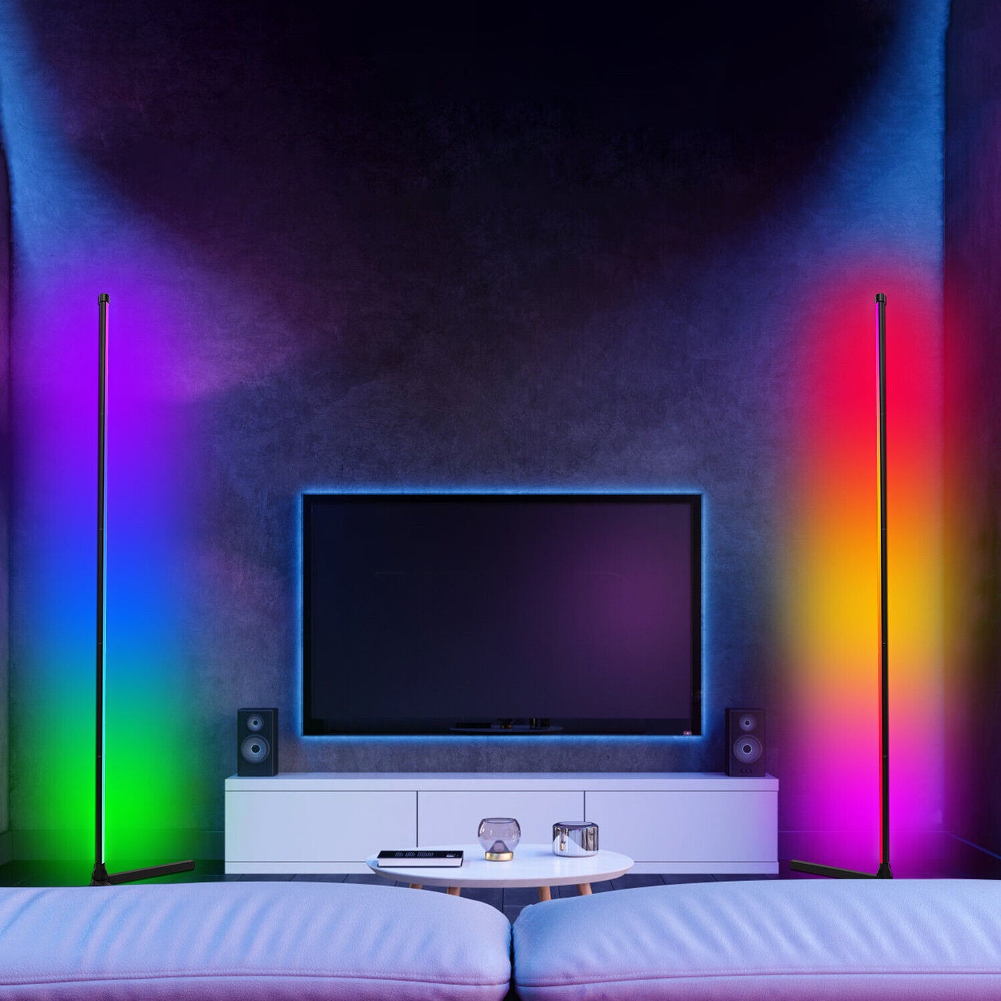 Matel 90Cm RGB Colour Changing LED Floor Light Mood Lamp