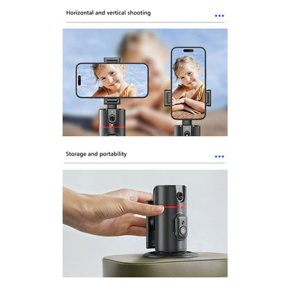 Auto Face Tracking Tripod with Remote – 360° Rotation Phone Holder