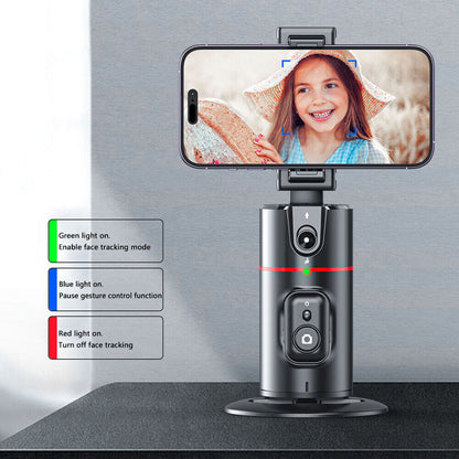 Auto Face Tracking Tripod with Remote – 360° Rotation Phone Holder